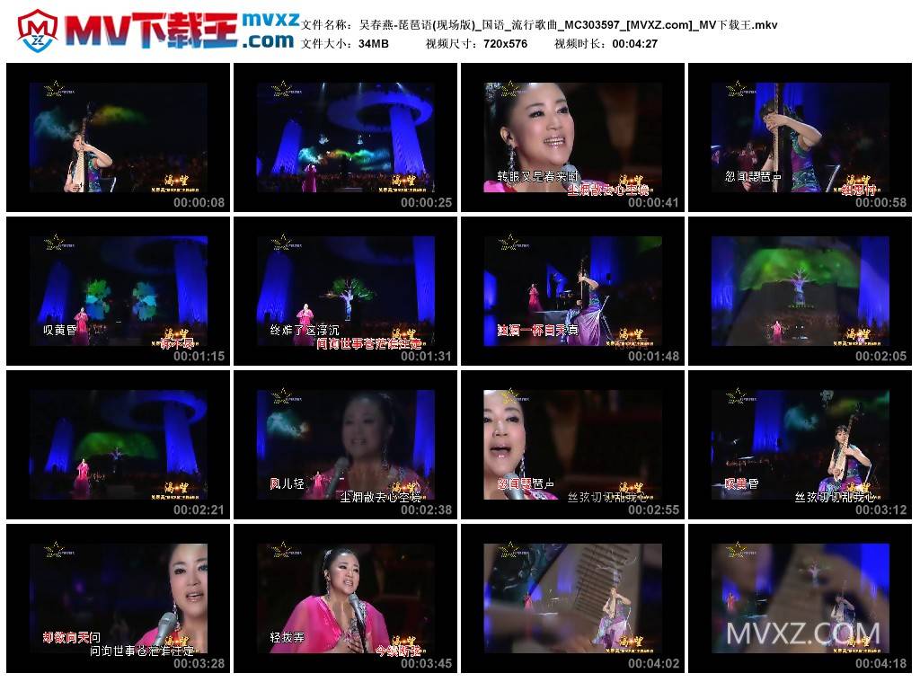 吴春燕-琵琶语(现场版)_国语_流行歌曲_MC303597